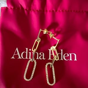 Adina Edén Fancy Pave Paper clip Earrings